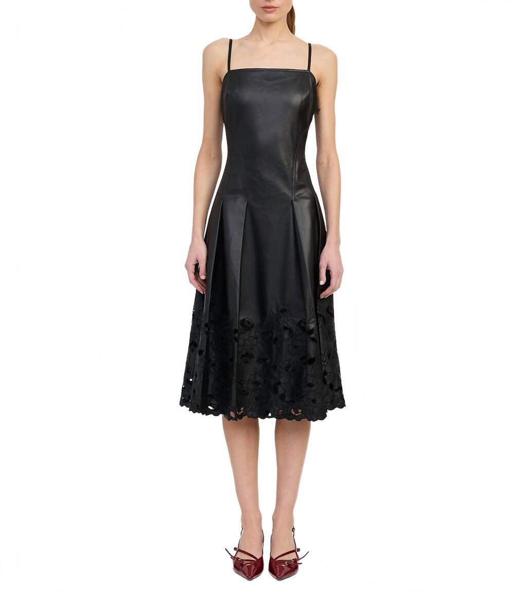 NEW EN SAISON nelly midi dress in black